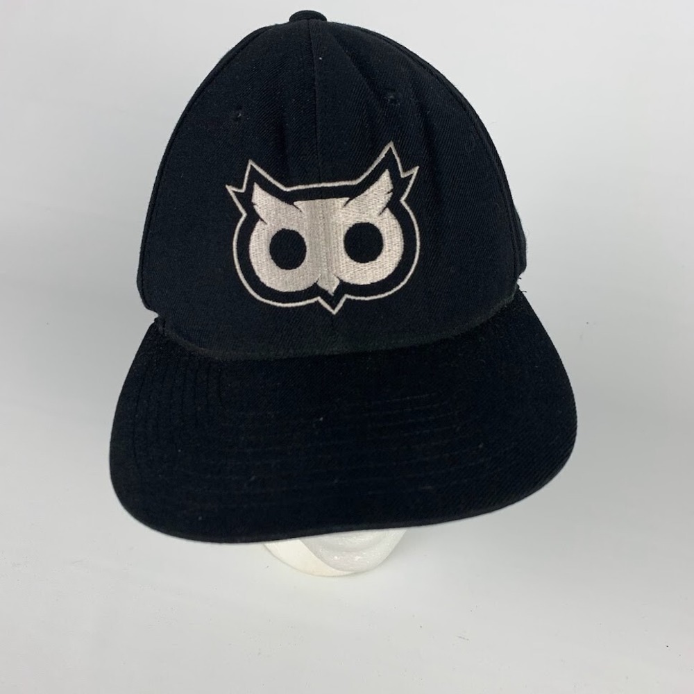 Focus‎ Apparel Owl Logo Hat Cap Yupoong The Classic Snap Back Adjustable Black